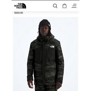 The North Face Freedom Insulated Ski Jacket Camo Men’s Size Med Waterproof NWT